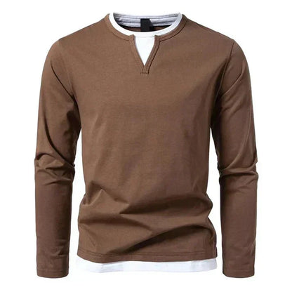 Alvin | Premium long-sleeved shirt made from combed cotton