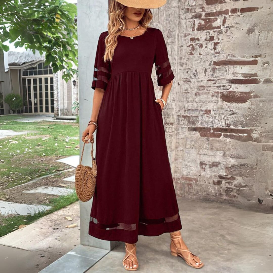 Anneliese™ | Smoothing Silhouette Maxi-Midi Dress
