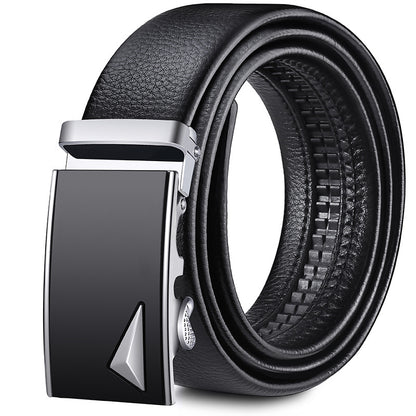 Perry™ | Men’s Soft Leather Belt – Automatic Buckle Casual Style