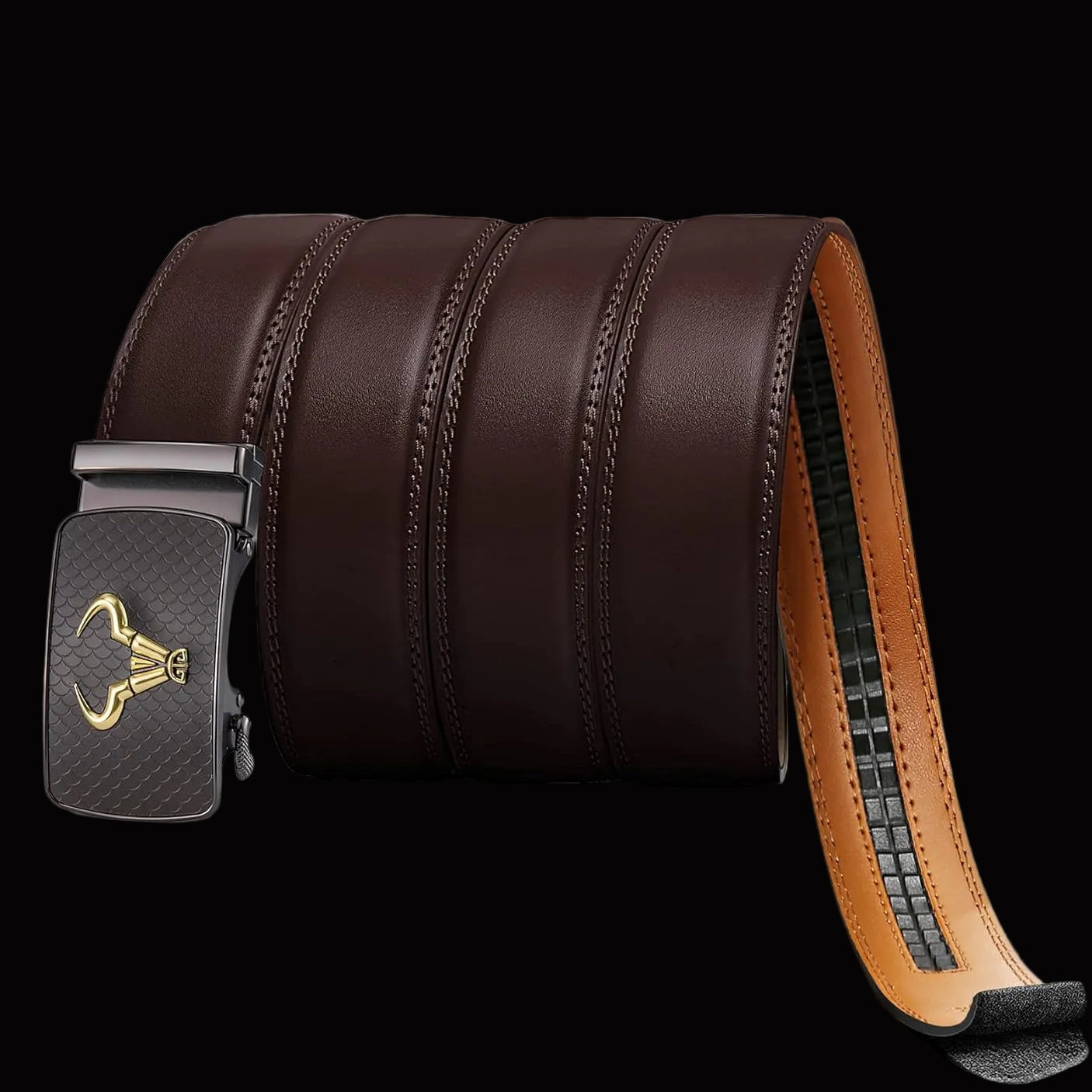 Jovan™ |  Leather Ratchet Belt for Men