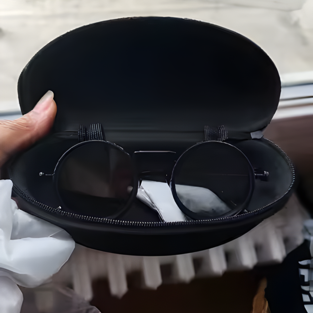 Crimson™ | Adjustable Black Sunglasses