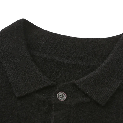 Leo - 100% cashmere polo shirt