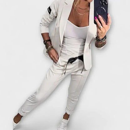 Vionne™ | Elegant Set of Top, Jacket, and Pants