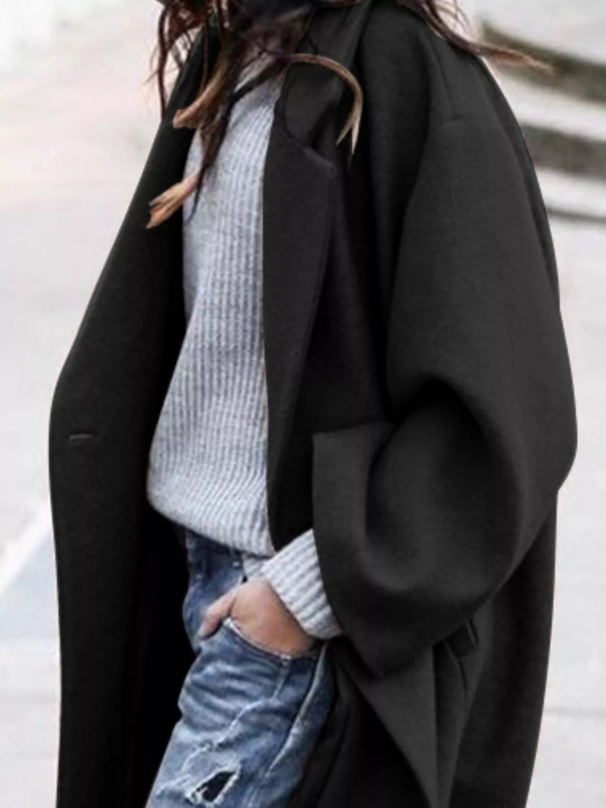 Carly Womens Oversized Long Winter Coat