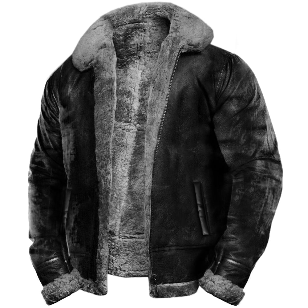 Dominic - Men's Vintage Leather Jacket for Outdoor Wear