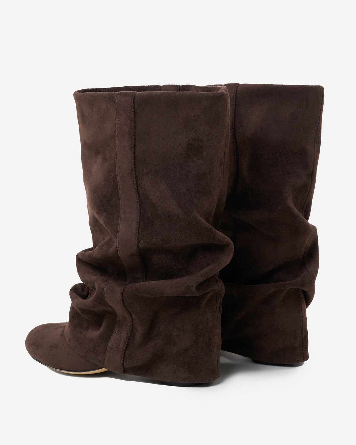 Gina Womens Slouchy Knee High Boots with Hidden Heel