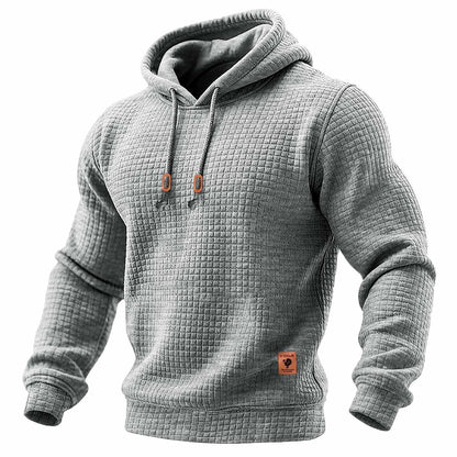 Kaelric™ | Quilted Waffle Knit Hoodie
