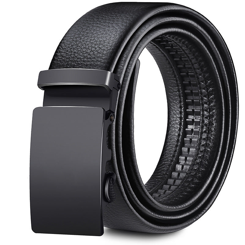 Perry™ | Men’s Soft Leather Belt – Automatic Buckle Casual Style