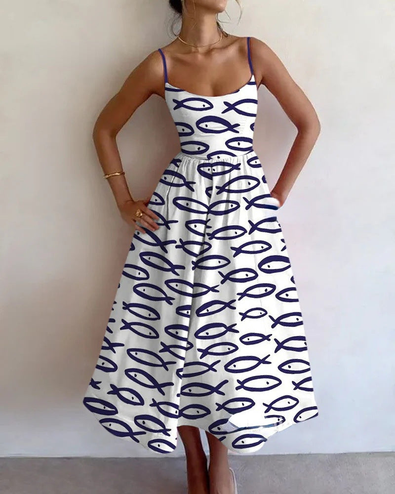 Sablewyn™ | Coastal Sketch Midi Dress