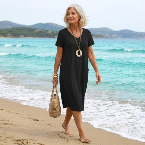 Oriane™ | Fluid Casual Maxi Dress