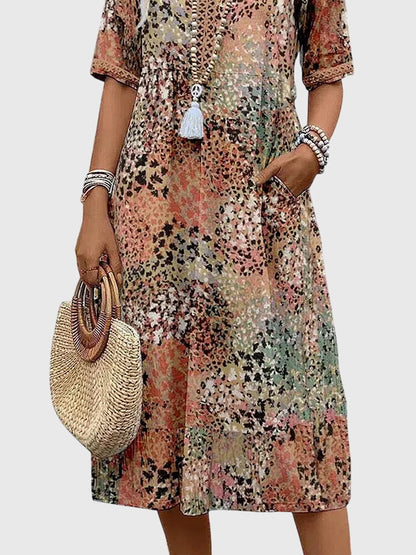Bella™ | Elegant Floral Midi Dress