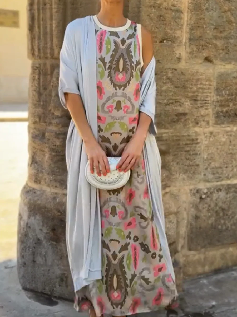 Delly™ | Boho Chic Two-Piece Dress