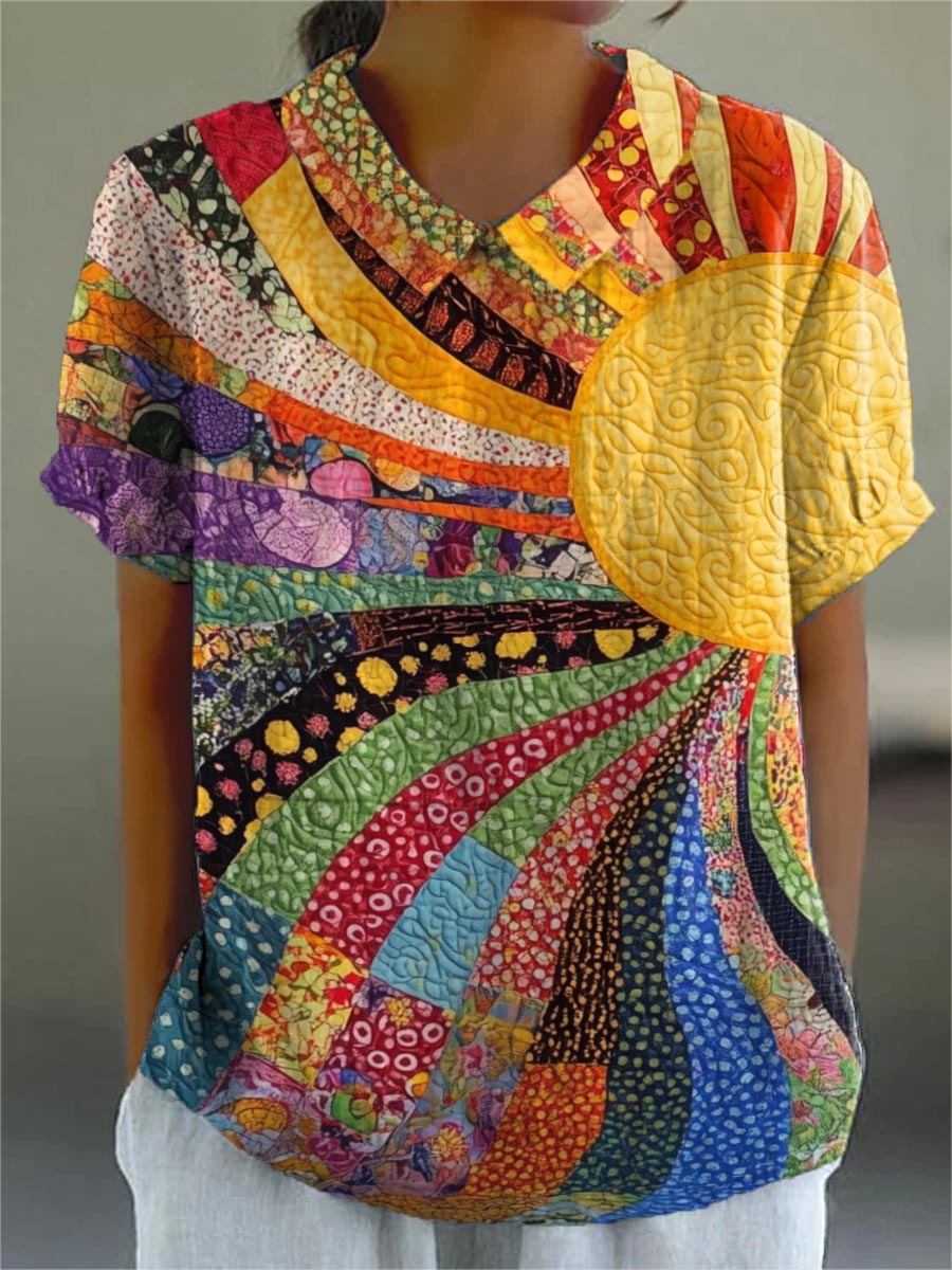 Maine™ | Sunburst Patchwork Shirt