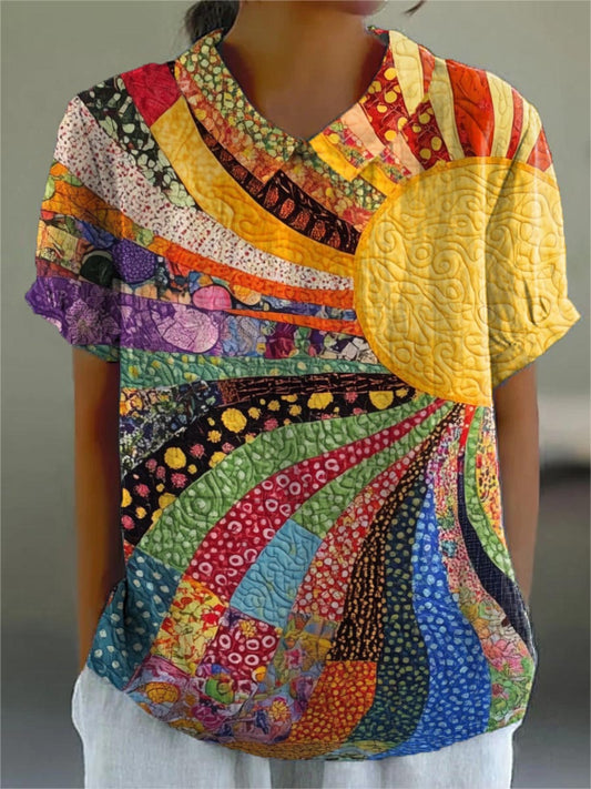 Maine™ | Sunburst Patchwork Shirt
