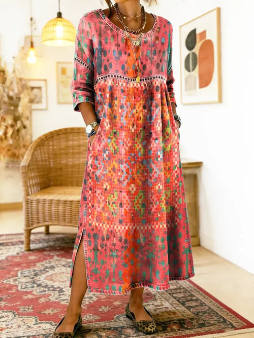 Francisca™ | Elegant Printed Dress