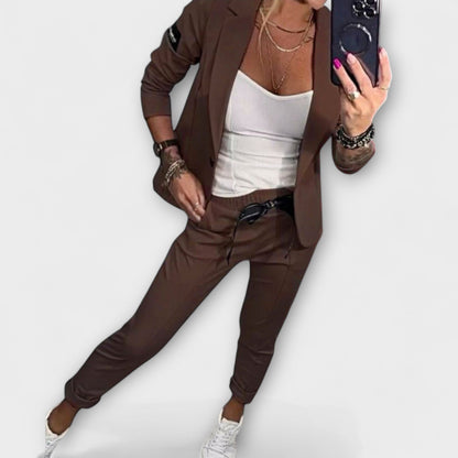 Vionne™ | Elegant Set of Top, Jacket, and Pants