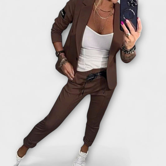 Vionne™ | Elegant Set of Top, Jacket, and Pants