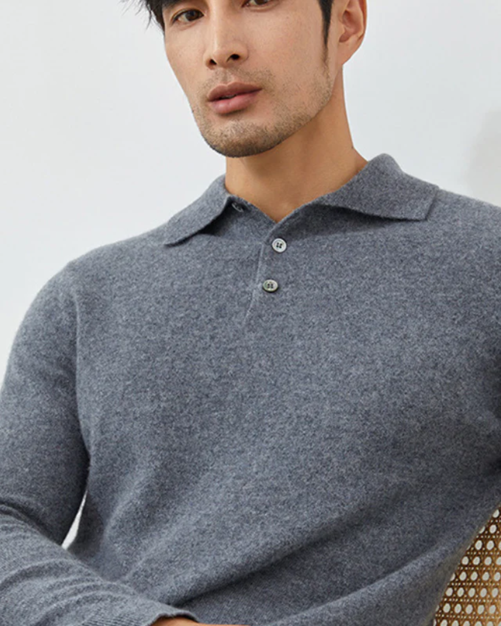 Paul Cashmere Polo Sweater