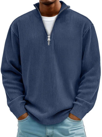Calix - Modern men's sweater with half zip