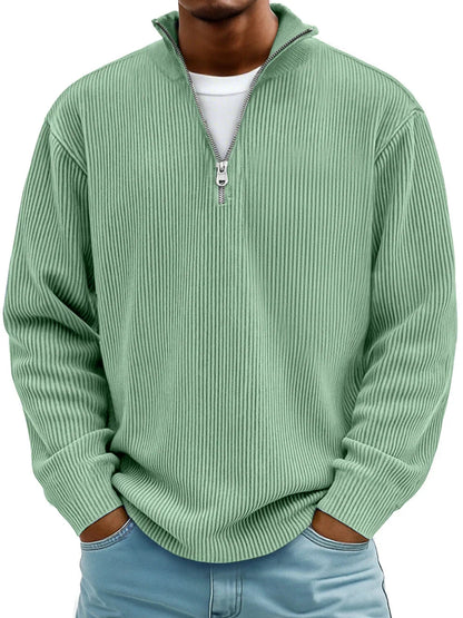 Calix - Modern men's sweater with half zip