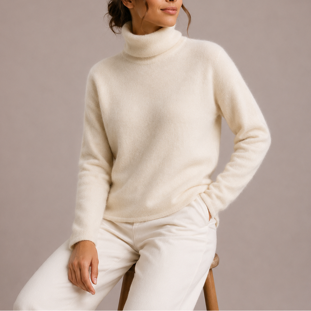 Jenna Womens Classic Turtleneck Sweater