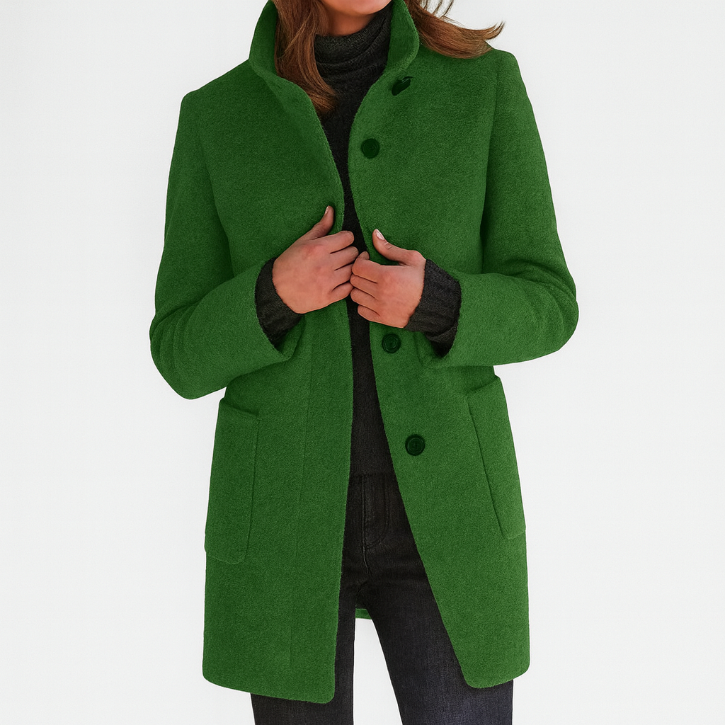 Women's Timeless Tailored Coat, Structured Silhouette | Warm & Versatile Everyday Layer | 11 Colorways | S–6XL