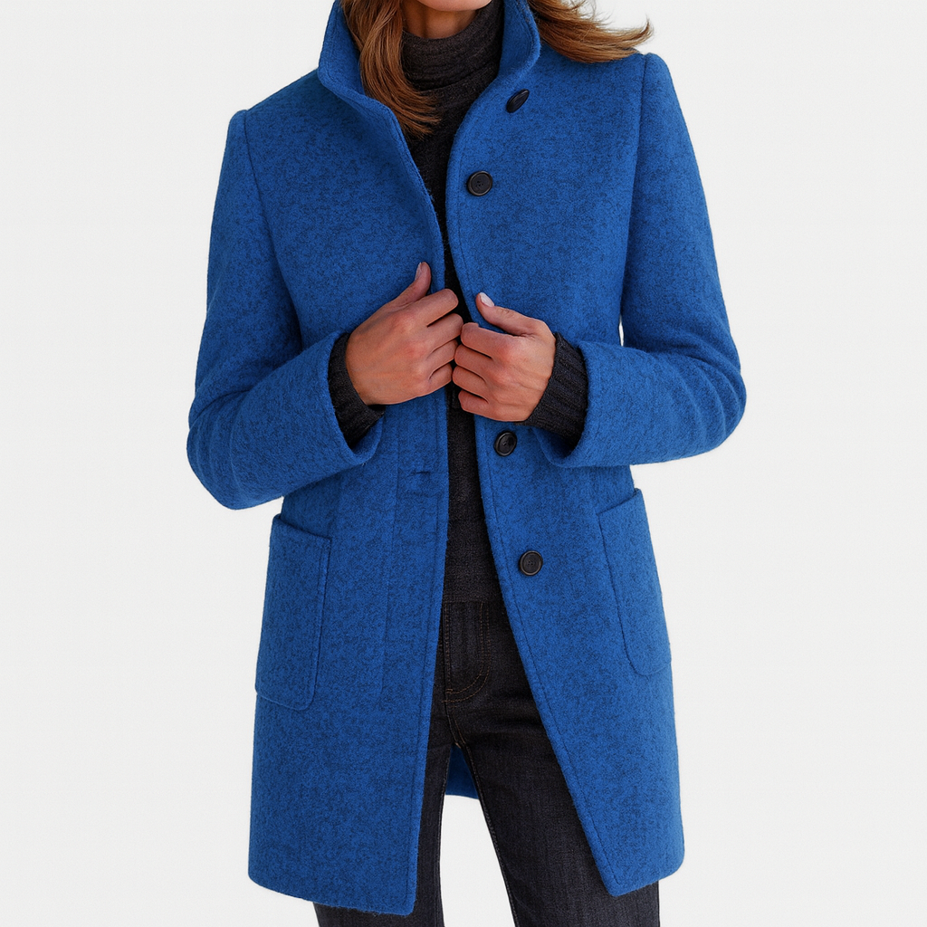 Women's Timeless Tailored Coat, Structured Silhouette | Warm & Versatile Everyday Layer | 11 Colorways | S–6XL