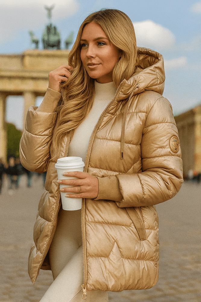 Women's Stylish Winter Coat, Insulated | Sleek Tailored Silhouette, Layer-Ready | Beige, Brown, Black or Gray | S–3XL