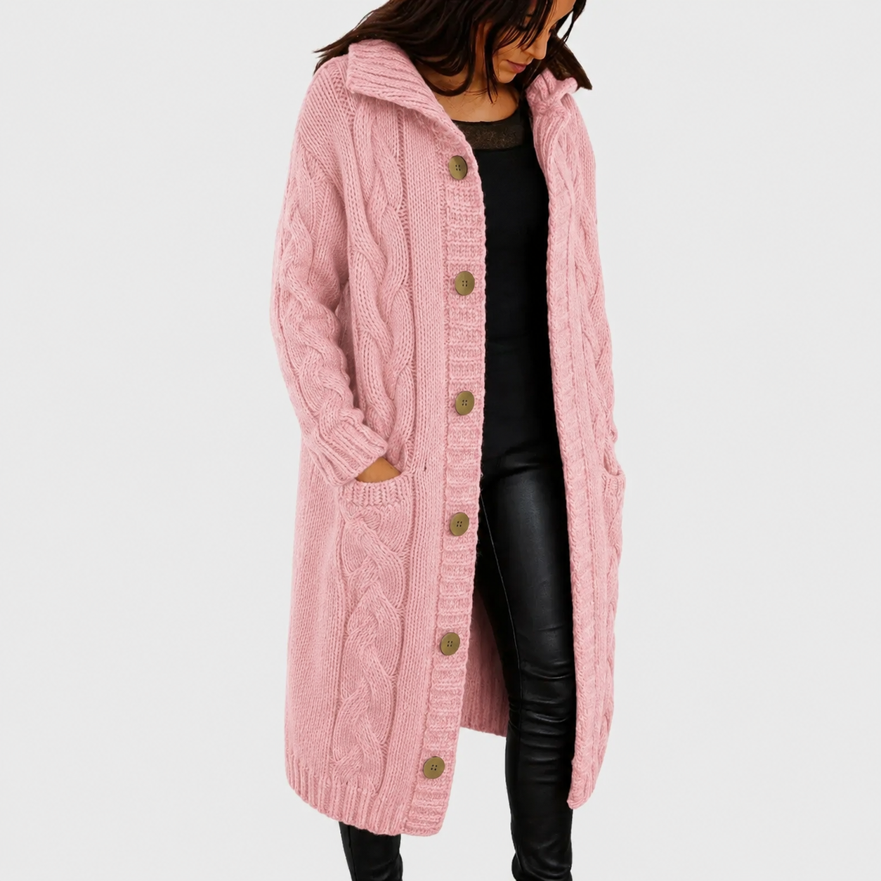 Women's Cosy Structured Coat, Layering-Ready | Flattering Drape, Timeless Everyday Cut | 8 Colorways | S–5XL
