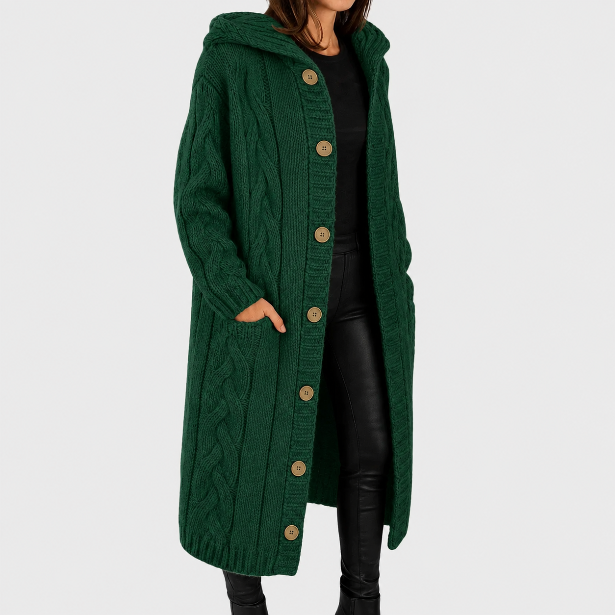 Women's Cosy Structured Coat, Layering-Ready | Flattering Drape, Timeless Everyday Cut | 8 Colorways | S–5XL