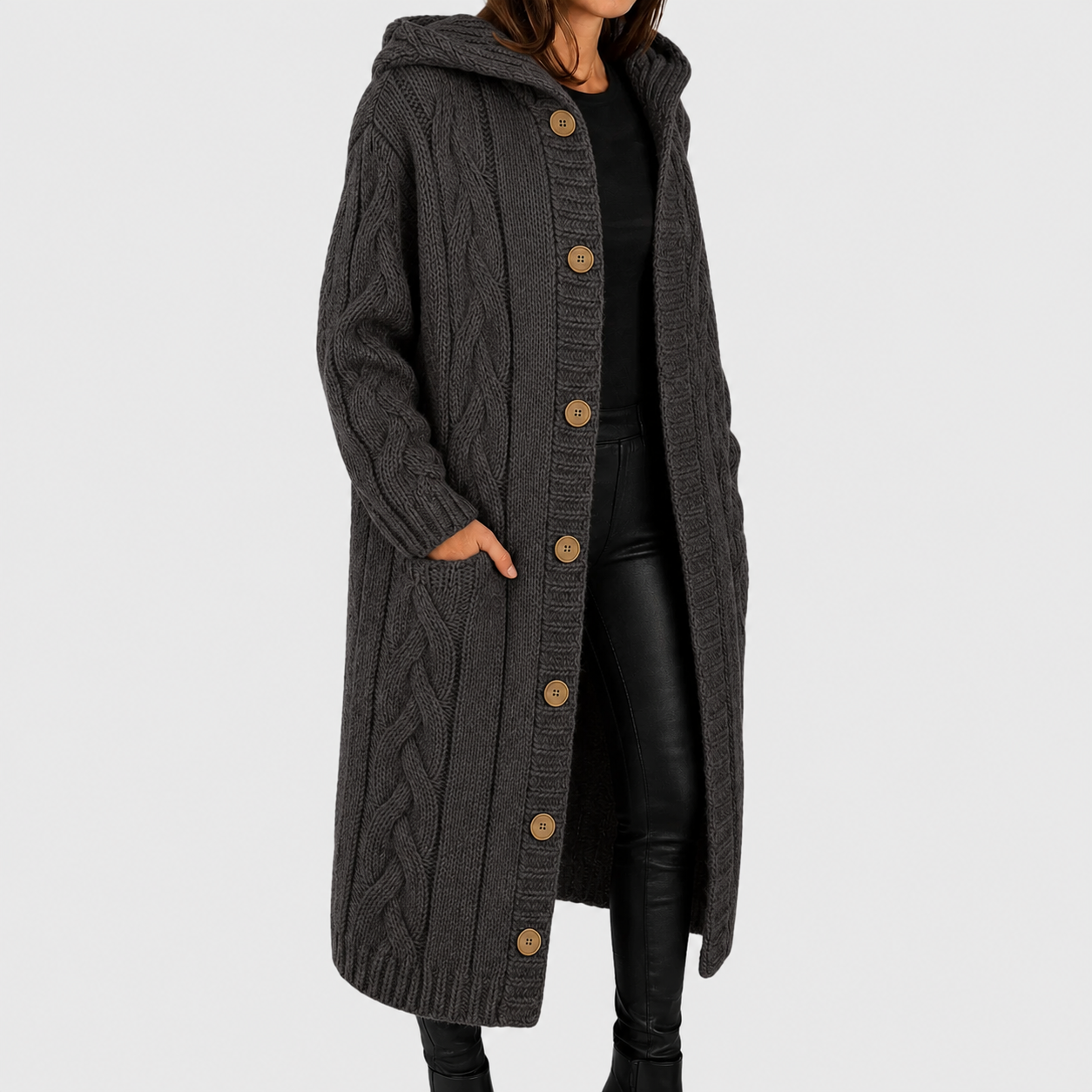 Women's Cosy Structured Coat, Layering-Ready | Flattering Drape, Timeless Everyday Cut | 8 Colorways | S–5XL