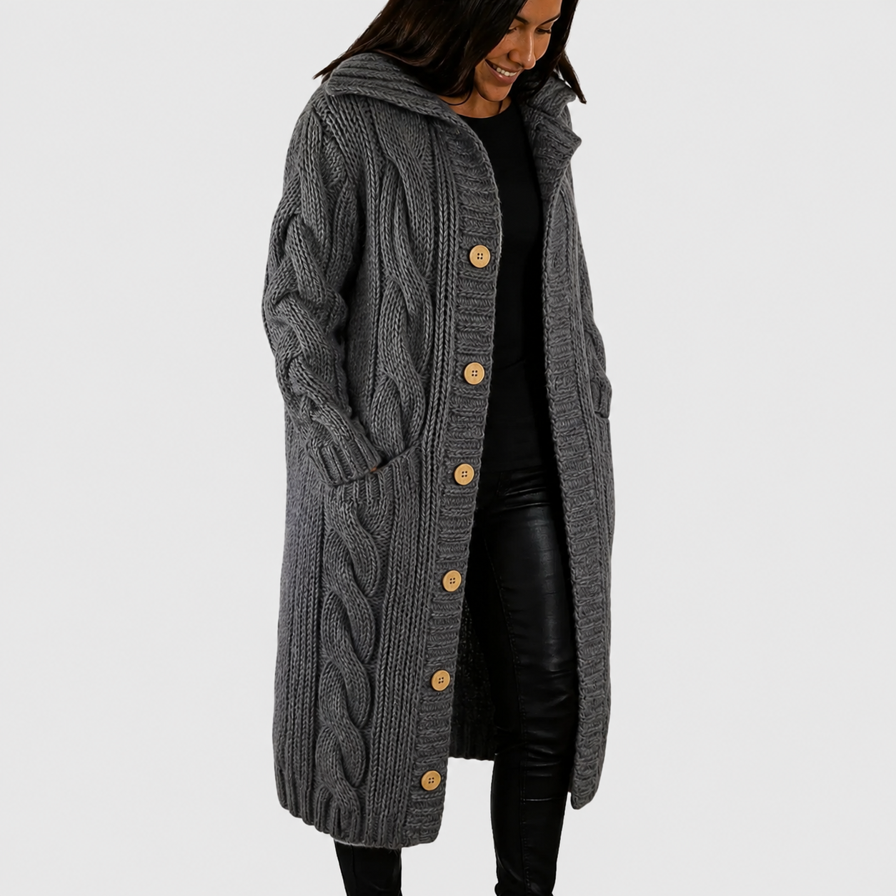Women's Cosy Structured Coat, Layering-Ready | Flattering Drape, Timeless Everyday Cut | 8 Colorways | S–5XL