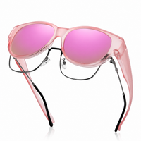 Frosted pink frames