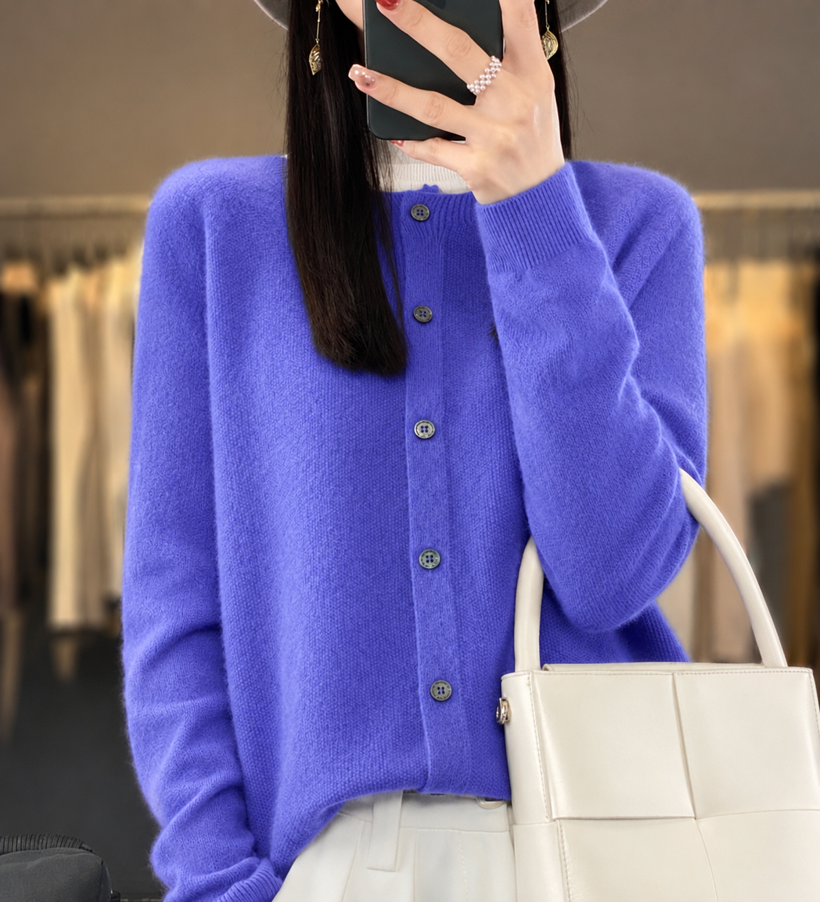 Women's Buttoned Cardigan, Relaxed Silhouette | Elegant Button Details, Everyday Layer | 14 Colorways | S–2XL