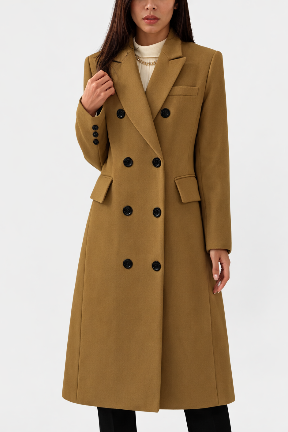 Women's Warm Overcoat, Tailored Everyday Cut | Streamlined Silhouette, Functional Pockets | 5 Colorways | S–5XL