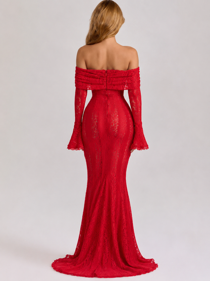 Ethereal Lace Gown™ | Sculpted Romance & Statement Elegance