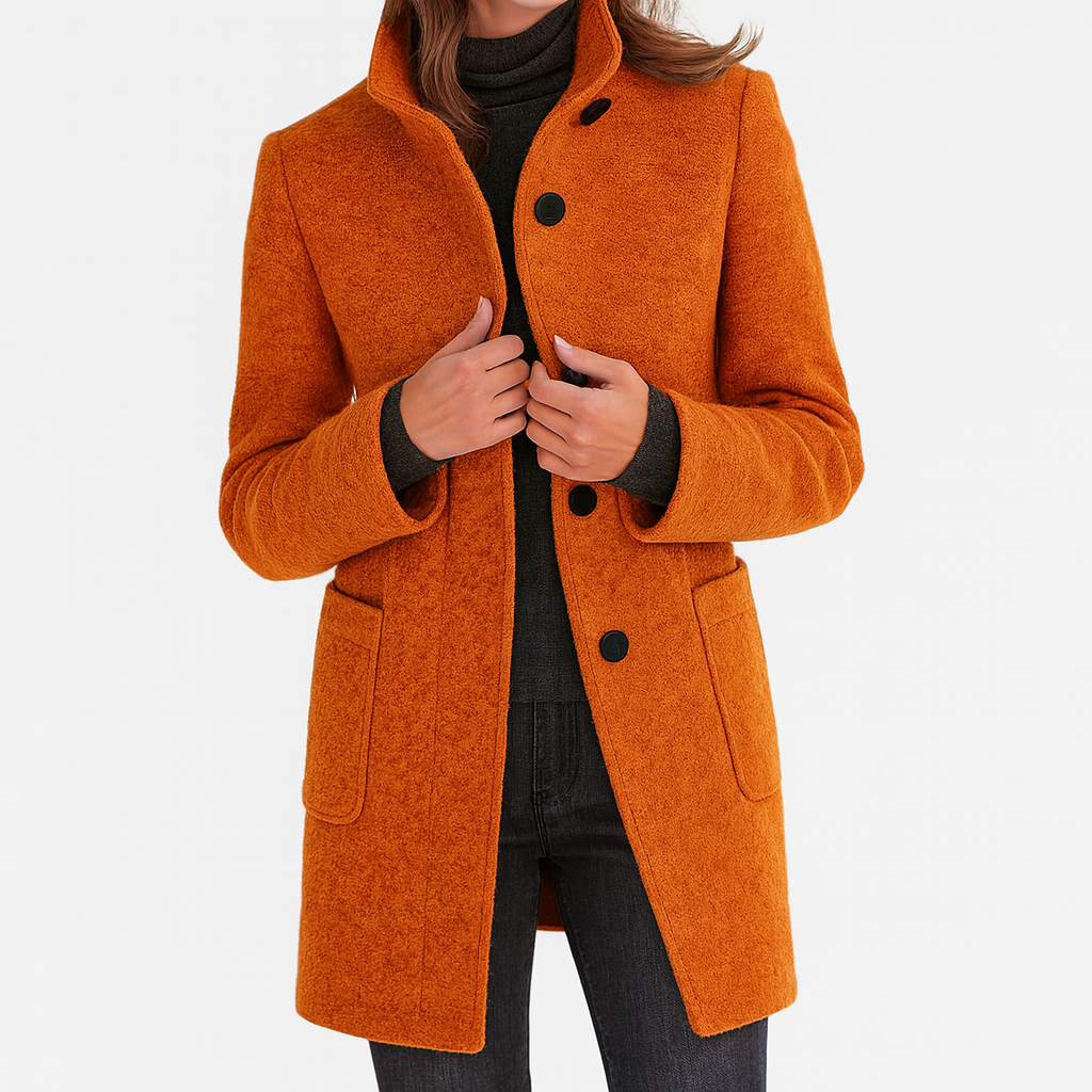 Women's Timeless Tailored Coat, Structured Silhouette | Warm & Versatile Everyday Layer | 11 Colorways | S–6XL