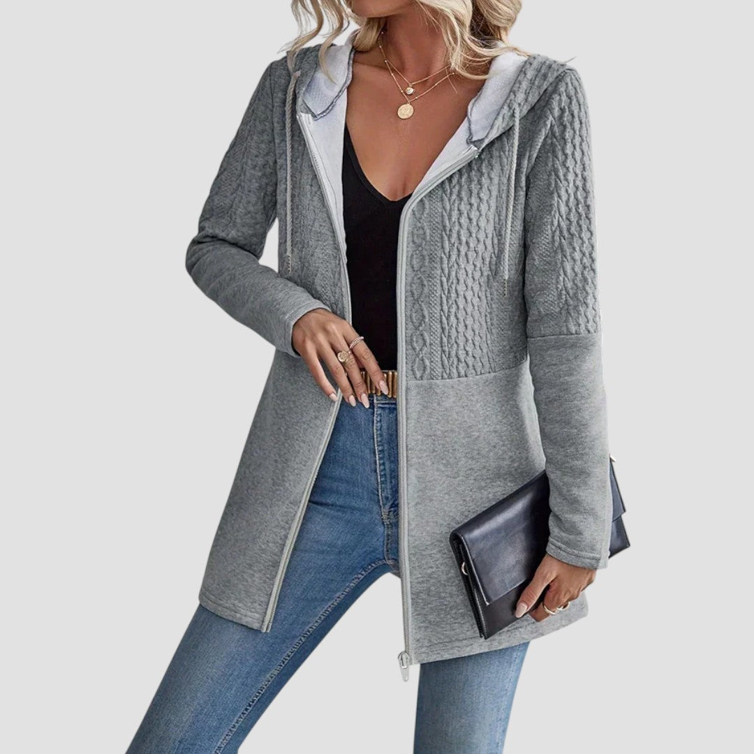 Women's Zip-Up Hoodie, Full-Length Zipper | Soft Breathable Design, Relaxed Layering Fit | 4 Colorways | S–5XL