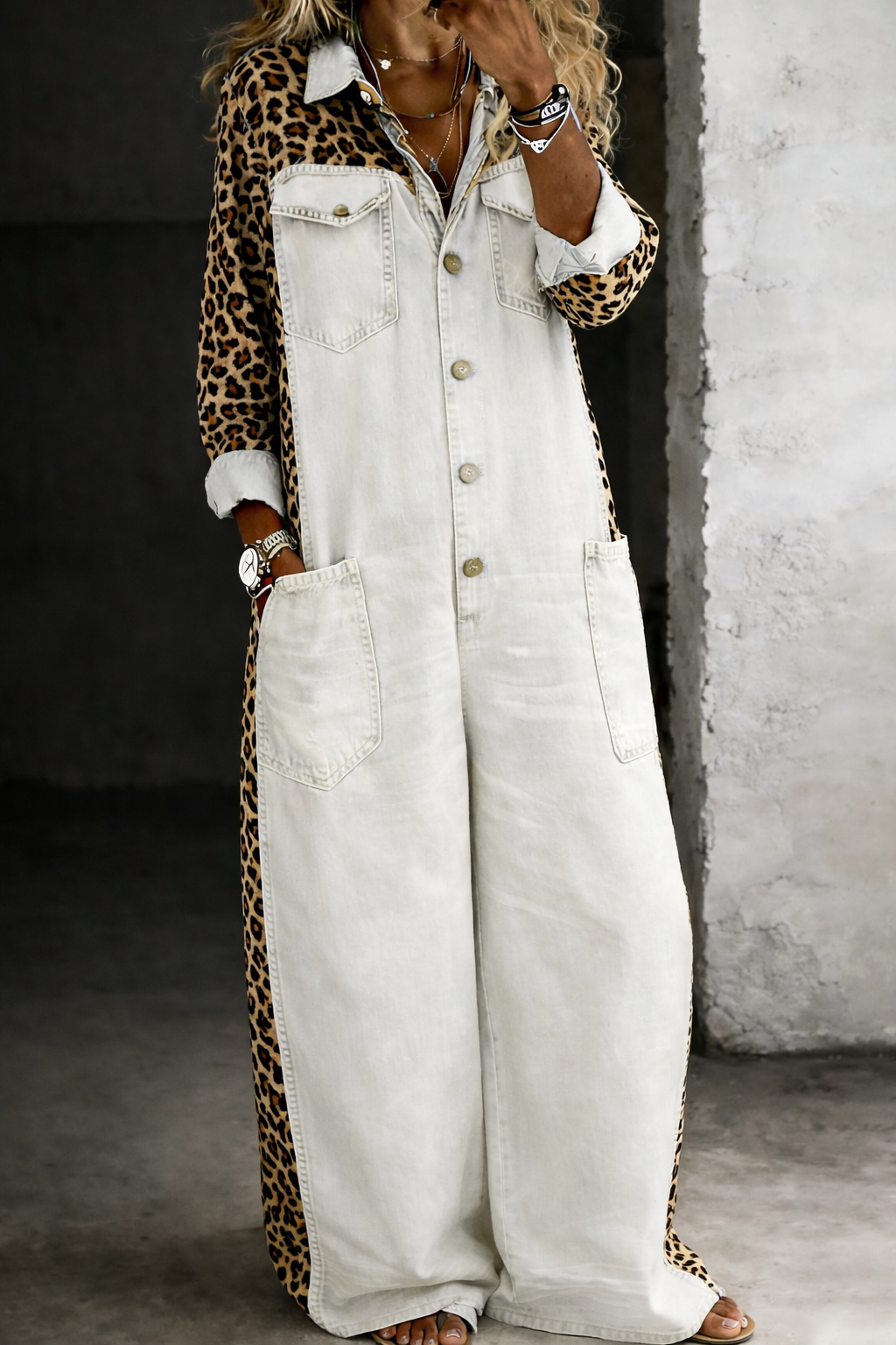 Lia™ | One Piece Shirt Jumpsuit
