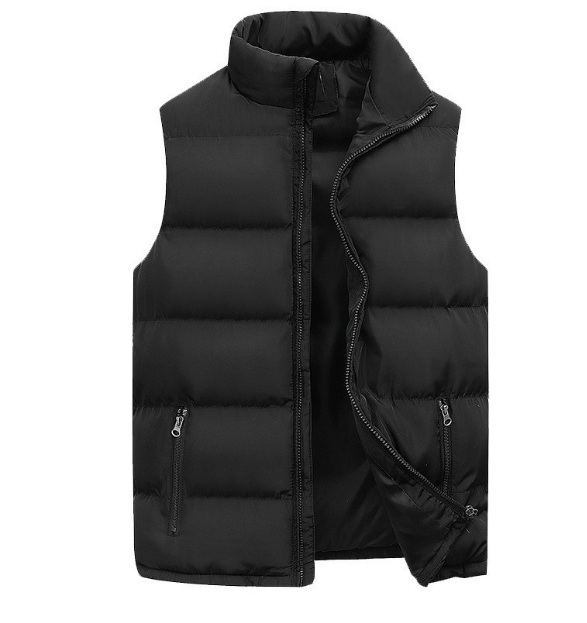 Steven Mens Padded Gilet Vest with Stand Collar