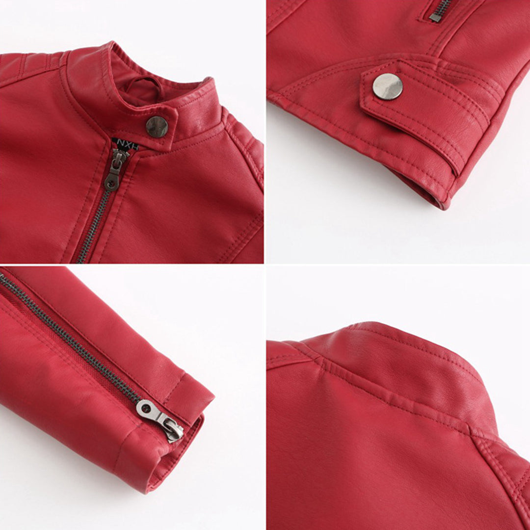 Women's Sleek Modern Jacket | Asymmetrical Zip, Adjustable Collar, Metallic Accents | 6 Colorways | S–3XL