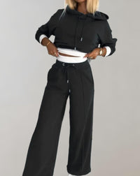 Carmen | Womens Hoodie and Jogger Set | Hooded Sweatshirt, Loose Fit Jogger Pants | Black, Gray, Beige and More S-2XL