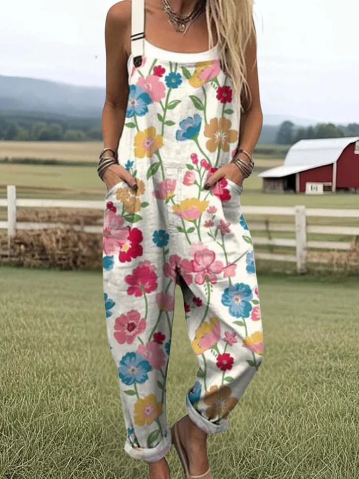 June™ | Floral Print Jumpsuit
