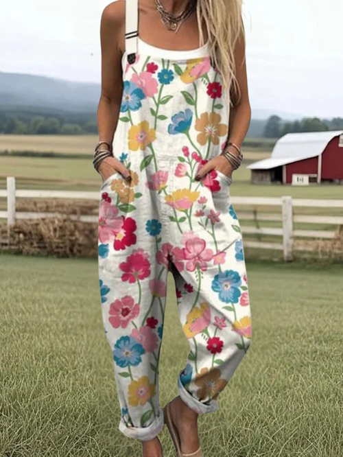 June™ | Floral Print Jumpsuit