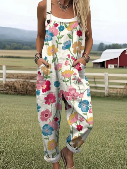 June™ | Floral Print Jumpsuit