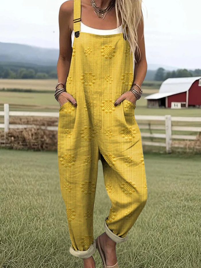 Daisy™ | Floral Art Jumpsuit