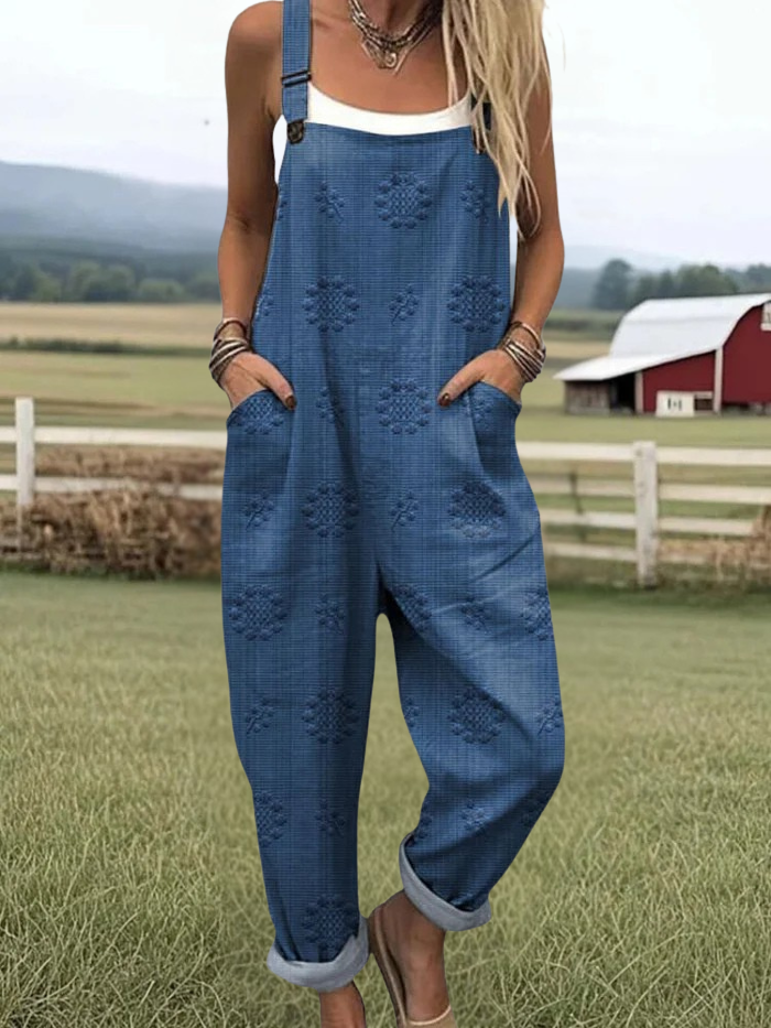 Daisy™ | Floral Art Jumpsuit
