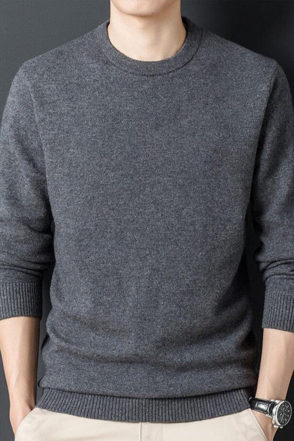 Edgar | Herren Warmer Langarm-Pullover — Lockere Passform Freizeit-Basic in 6 Farben | Westmere