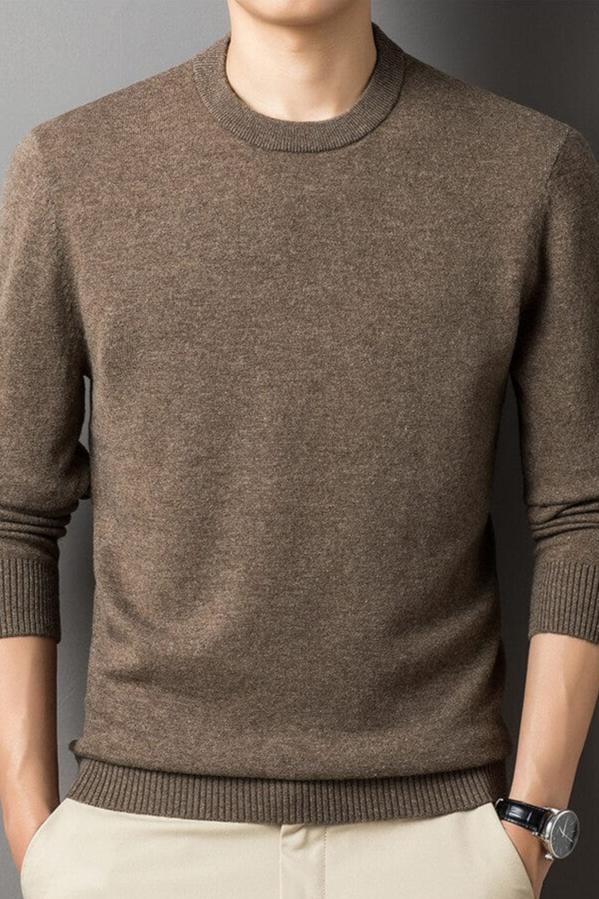 Edgar | Herren Warmer Langarm-Pullover — Lockere Passform Freizeit-Basic in 6 Farben | Westmere