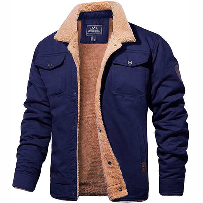 Landon | Warm Sherpa-Lined Bomber Jacket